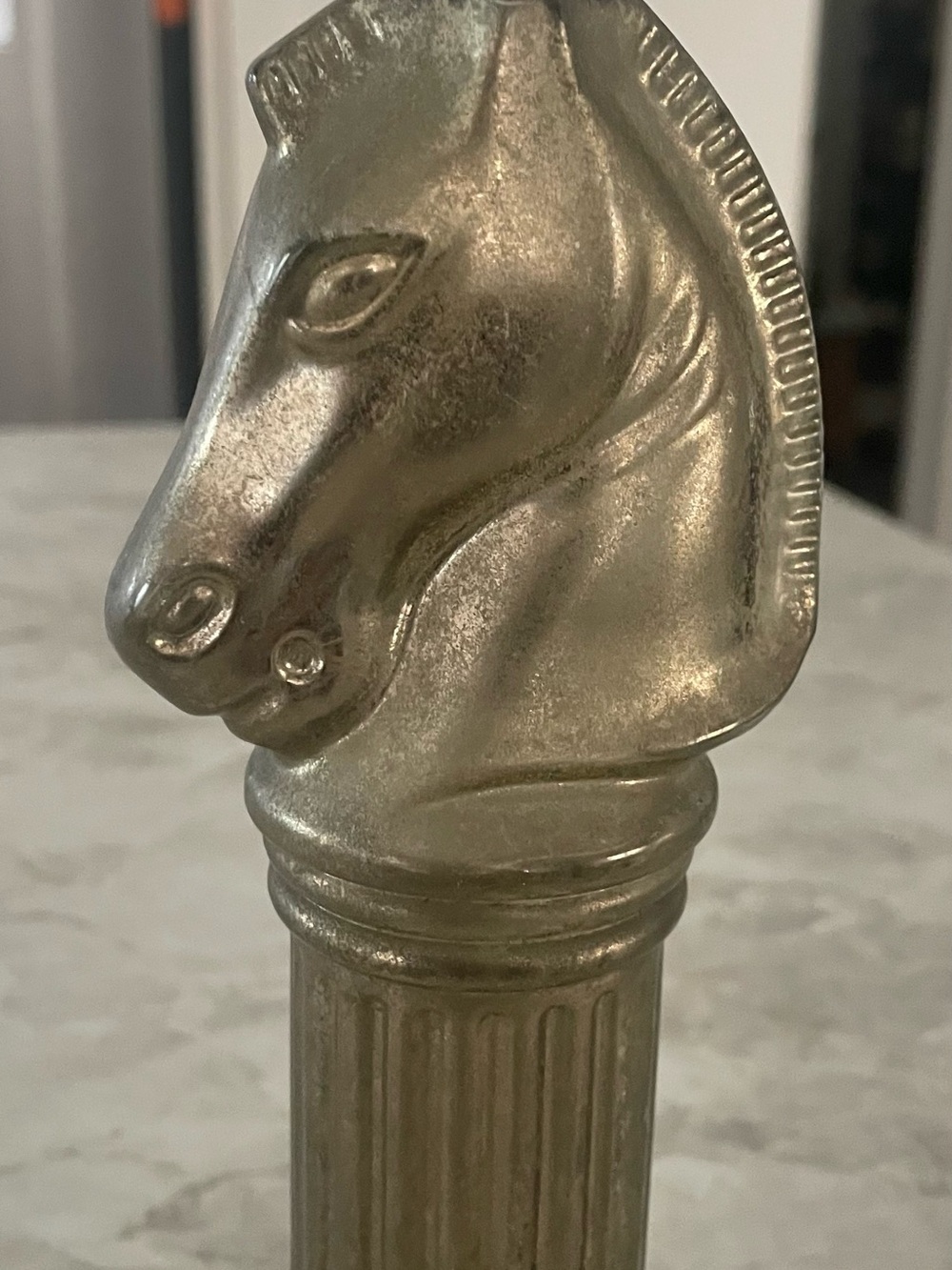 Avon Metallic Gold Horse Head Bottle